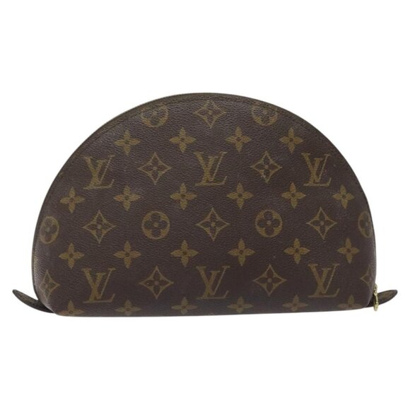 LOUIS VUITTON Monogram Trousse Demi Ronde Cosmetic Pouch M47520 LV Auth EC293 - Picture 2 of 16
